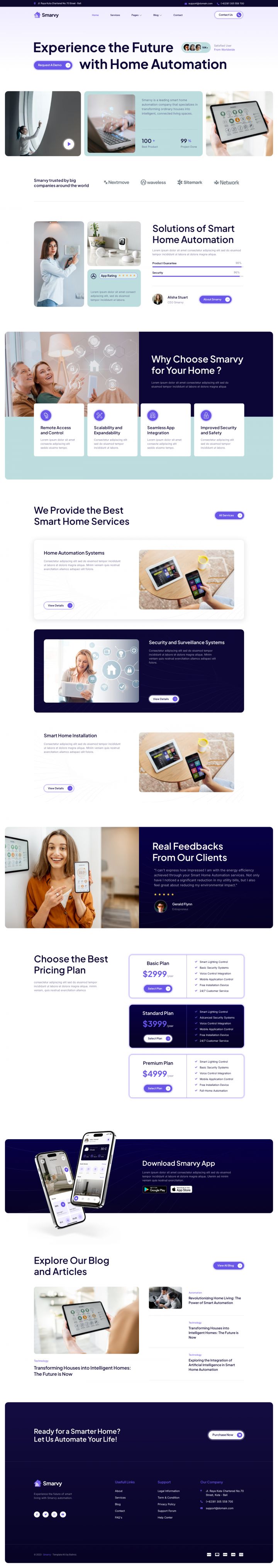 WordPress шаблон ThemeForest Smarvy