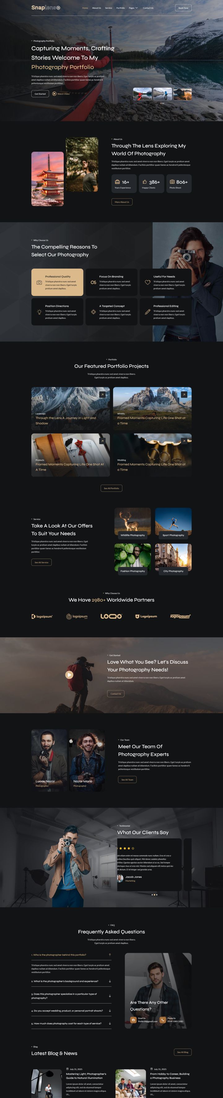 Шаблон ThemeForest Snaplens WordPress шаблон ThemeForest Snaplens