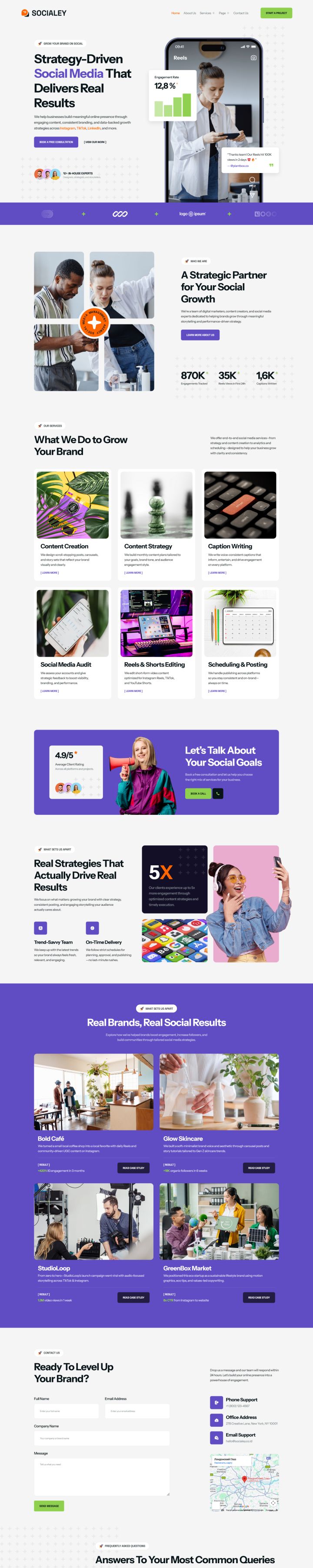 WordPress шаблон ThemeForest Socialey