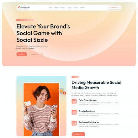 ThemeForest Socialsizzle