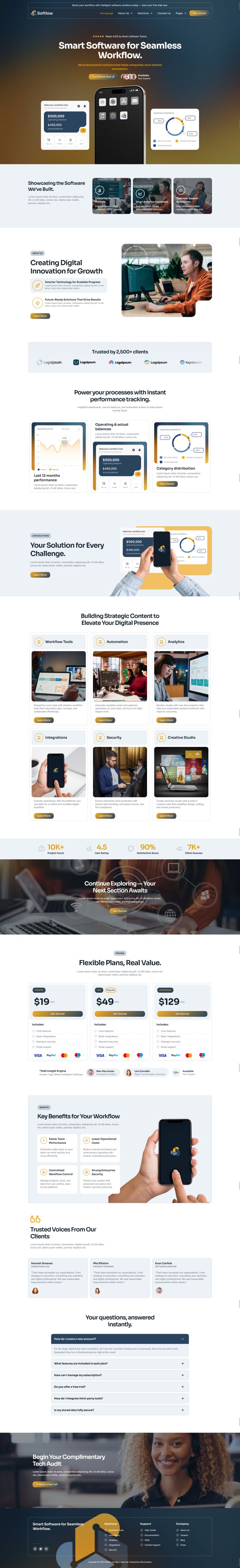 WordPress шаблон ThemeForest Softlow