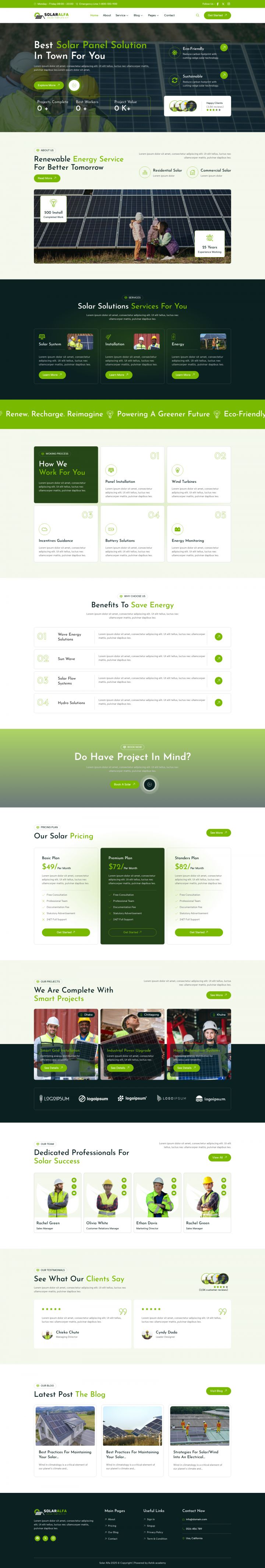 WordPress шаблон ThemeForest SolarAlfa
