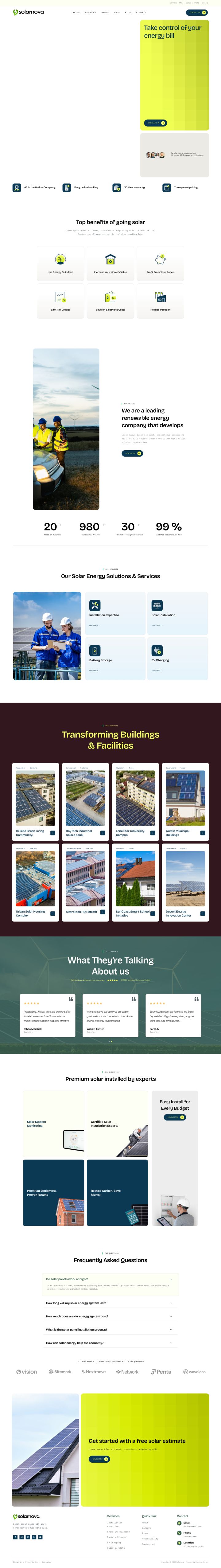 WordPress шаблон ThemeForest Solarnova