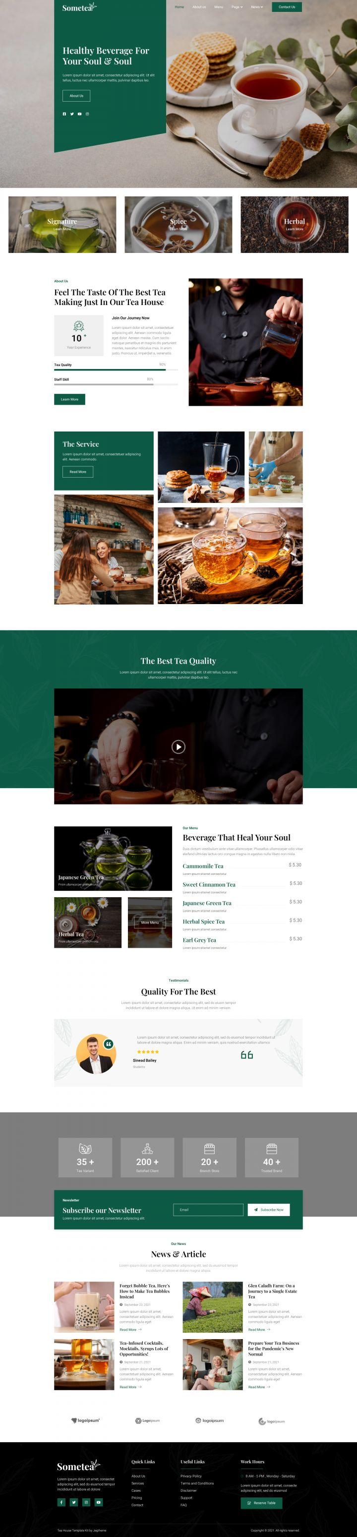 WordPress шаблон ThemeForest Sometea
