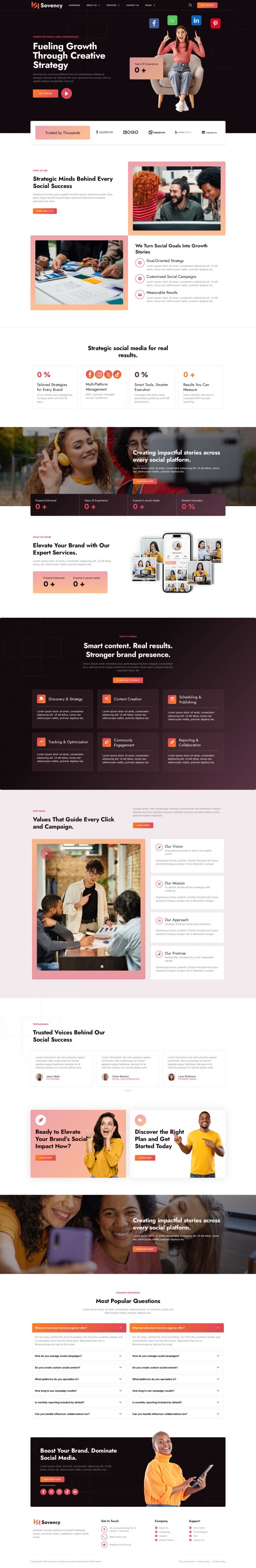WordPress шаблон ThemeForest Sovency