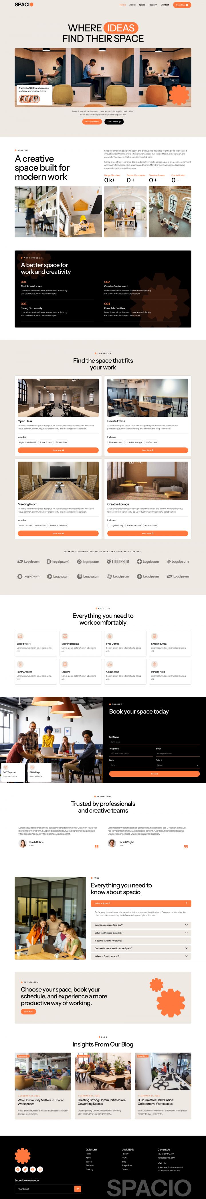 WordPress шаблон ThemeForest Spacio