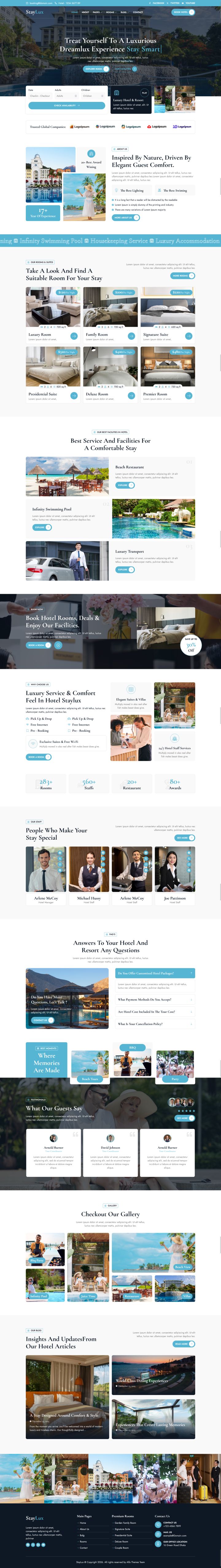 Шаблон ThemeForest StayLux WordPress шаблон ThemeForest StayLux