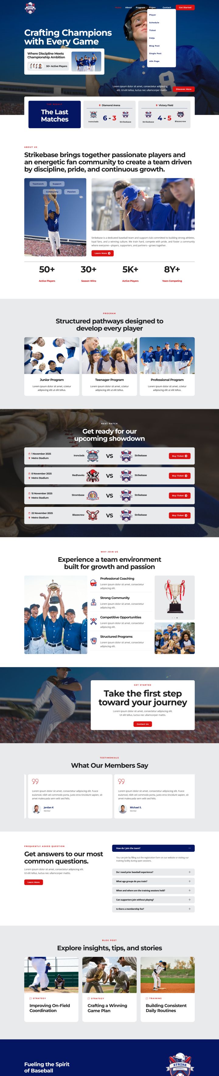 Шаблон ThemeForest StrikeBase WordPress шаблон ThemeForest StrikeBase