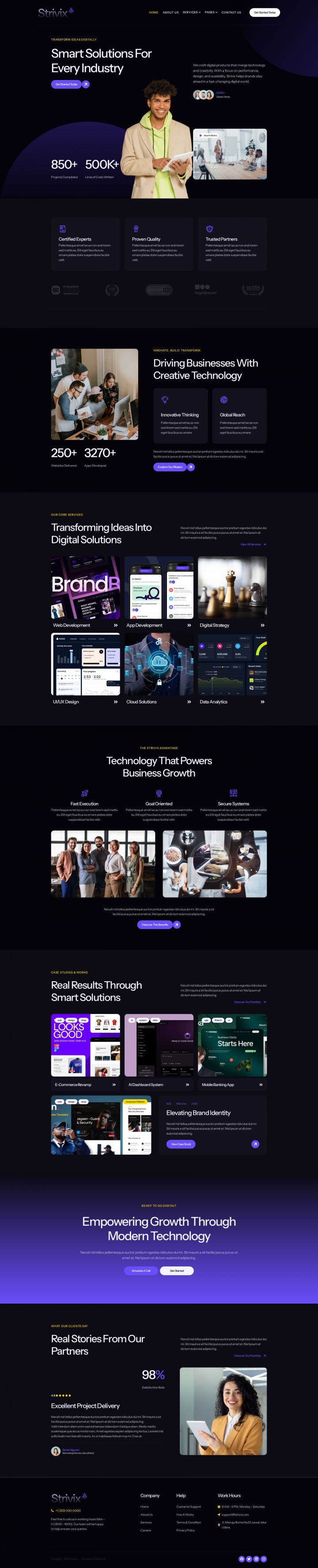WordPress шаблон ThemeForest Strivix