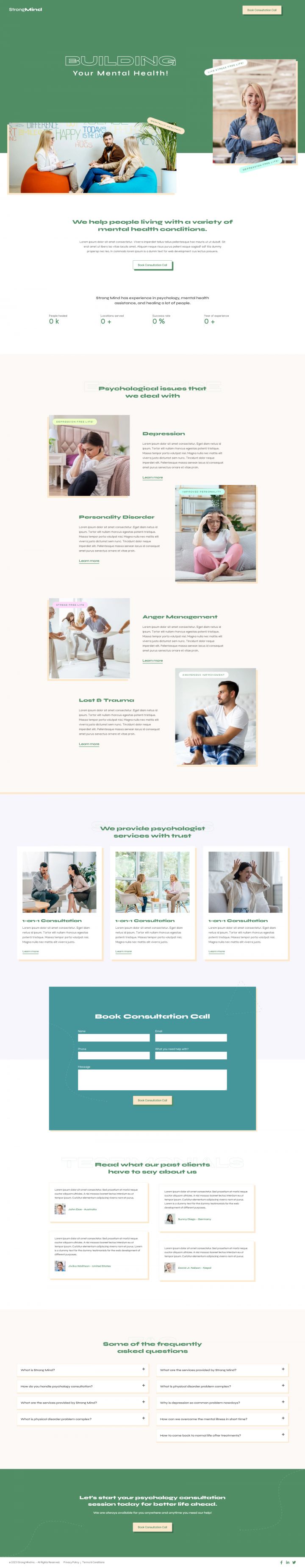 WordPress шаблон ThemeForest StrongMind