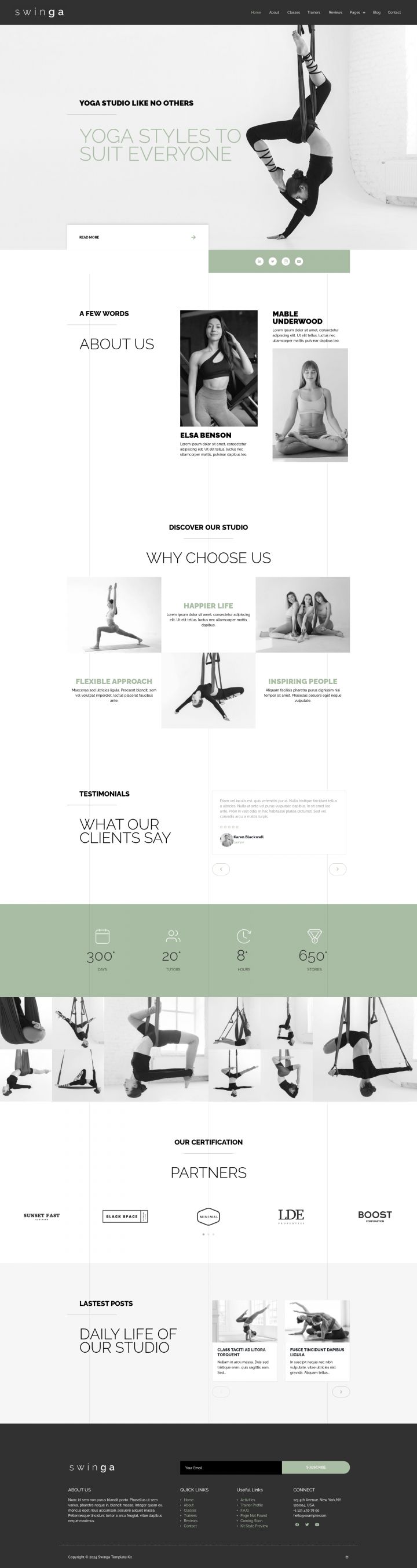 WordPress шаблон ThemeForest Swinga