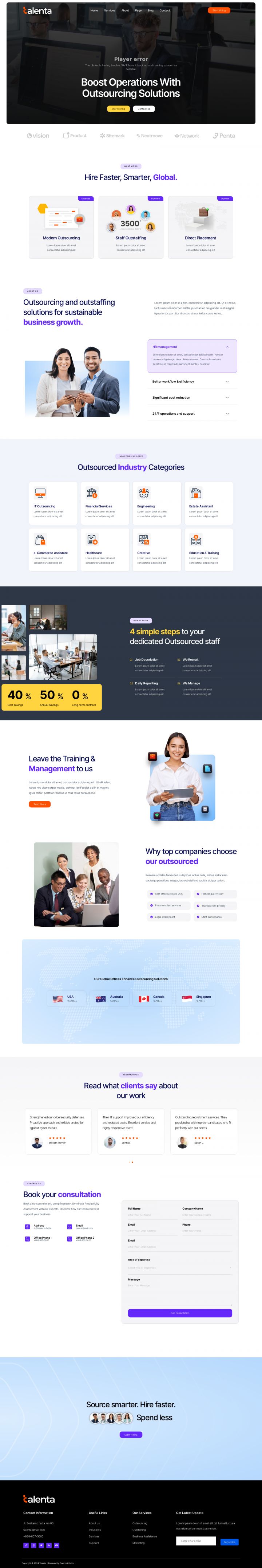 WordPress шаблон ThemeForest Talenta