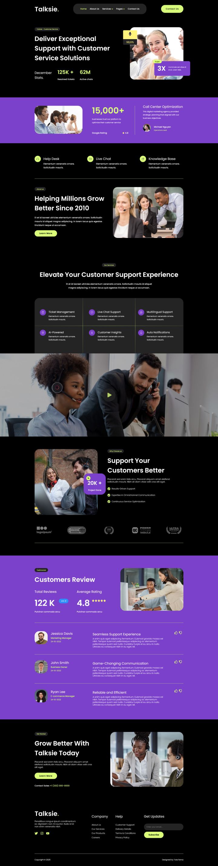 WordPress шаблон ThemeForest Talksie