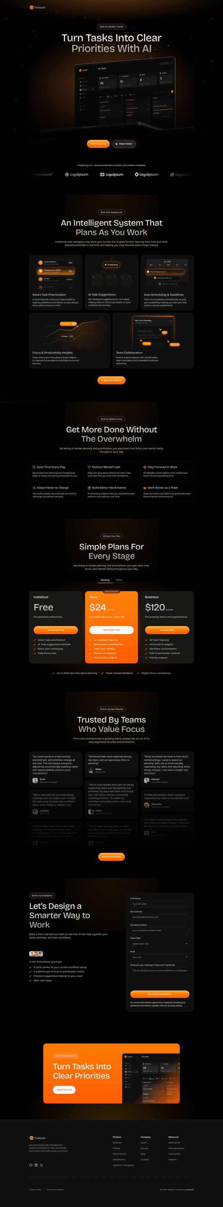 WordPress шаблон ThemeForest Taskpad