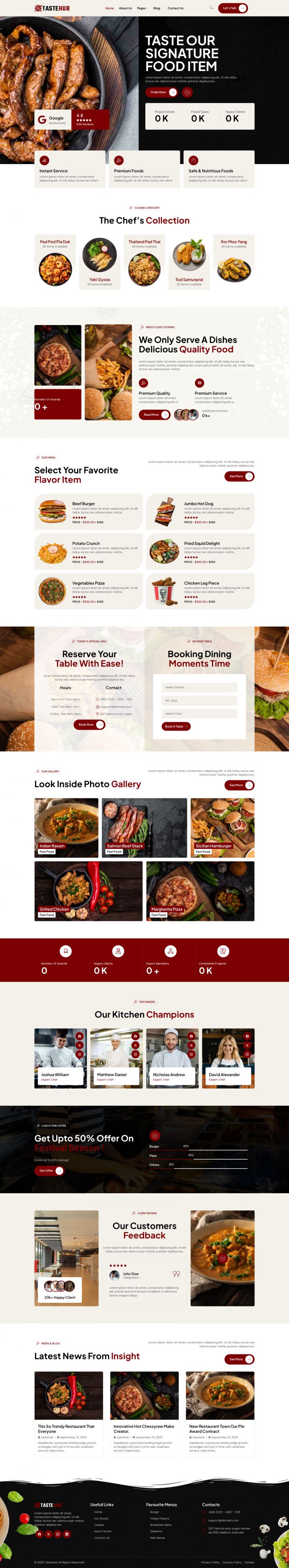 Шаблон ThemeForest Tastehub WordPress шаблон ThemeForest Tastehub