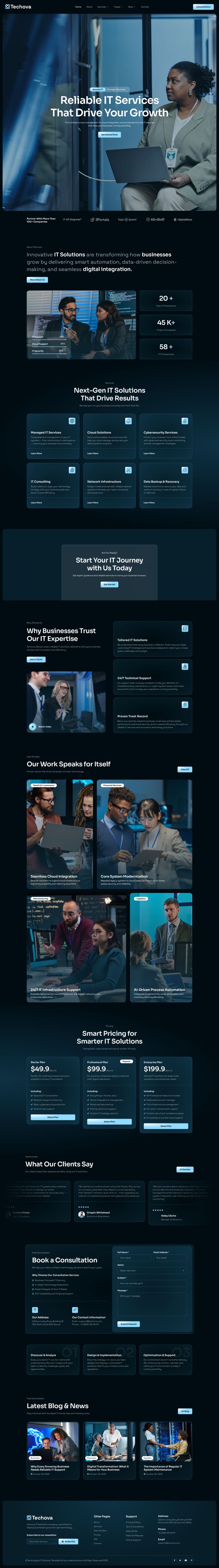 WordPress шаблон ThemeForest Techova