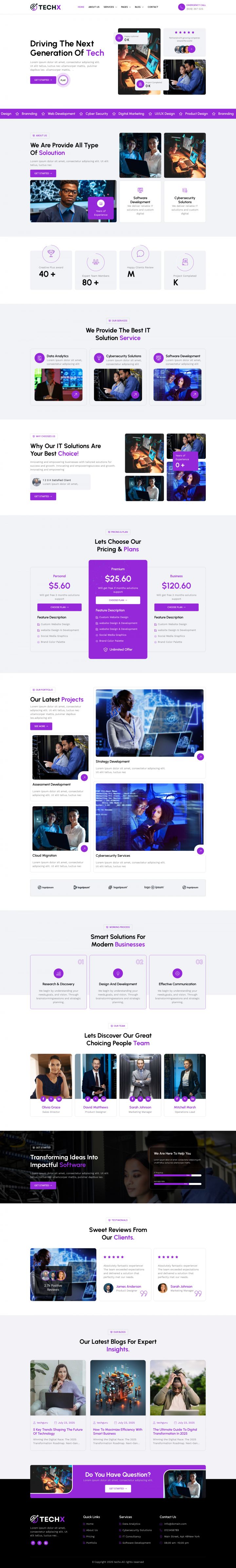 Шаблон ThemeForest TechX WordPress шаблон ThemeForest TechX