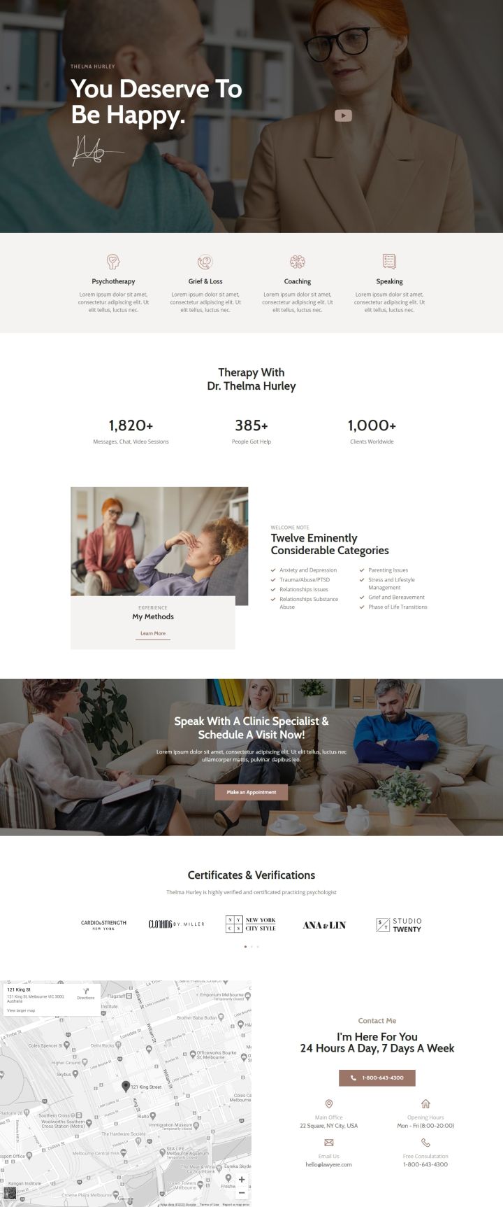 WordPress шаблон ThemeForest Therapia