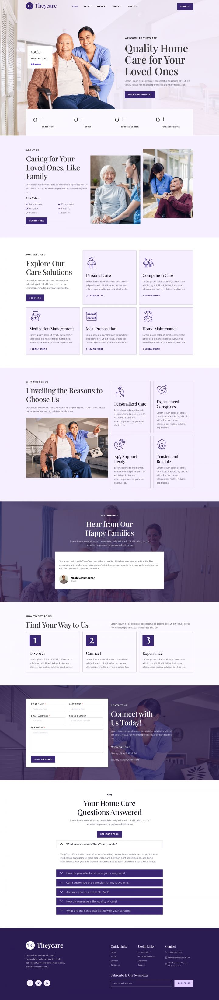WordPress шаблон ThemeForest Theycare