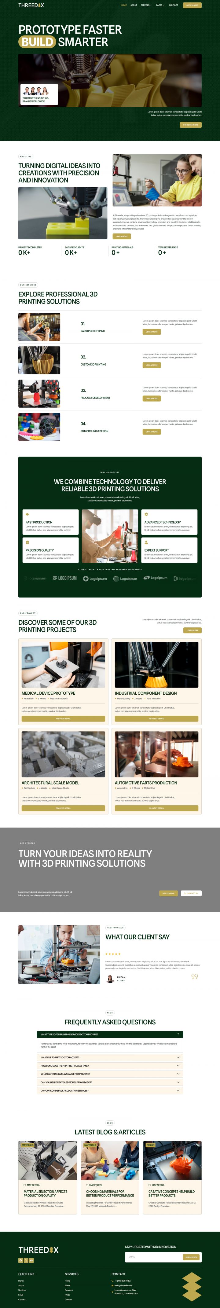 WordPress шаблон ThemeForest Threedix