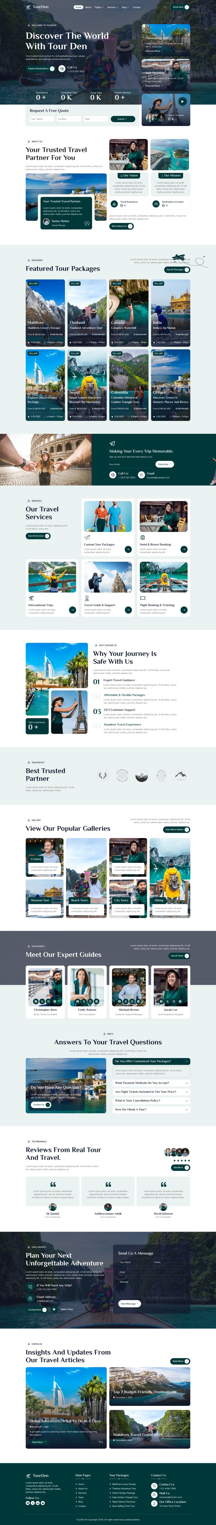 WordPress шаблон ThemeForest TourDen