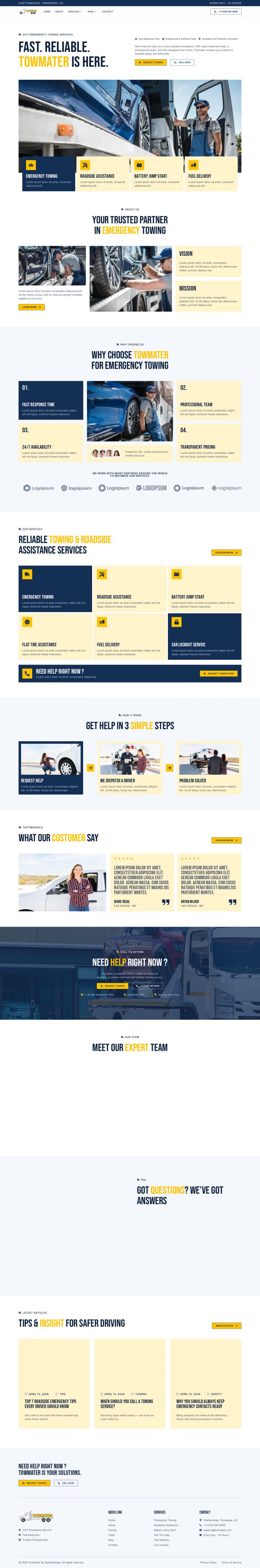 WordPress шаблон ThemeForest Towmater