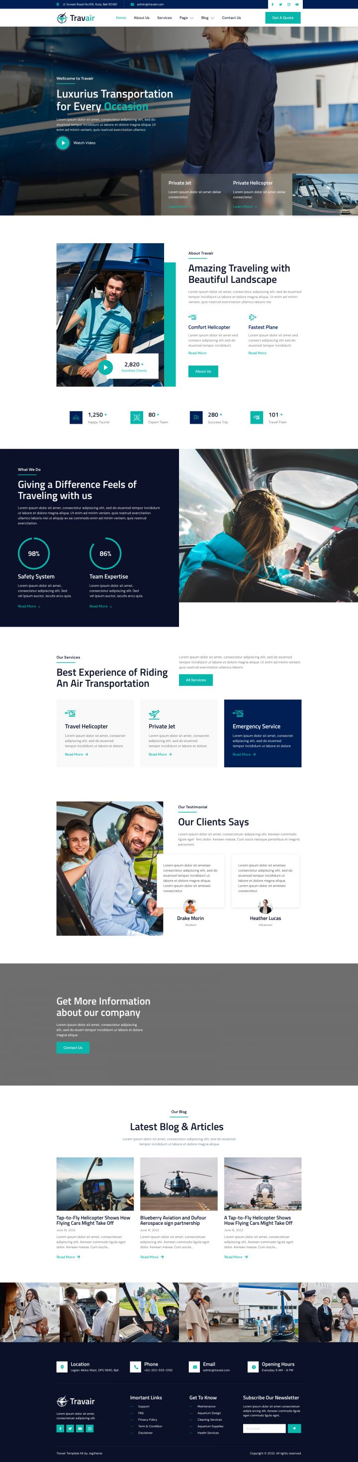 WordPress шаблон ThemeForest Travair