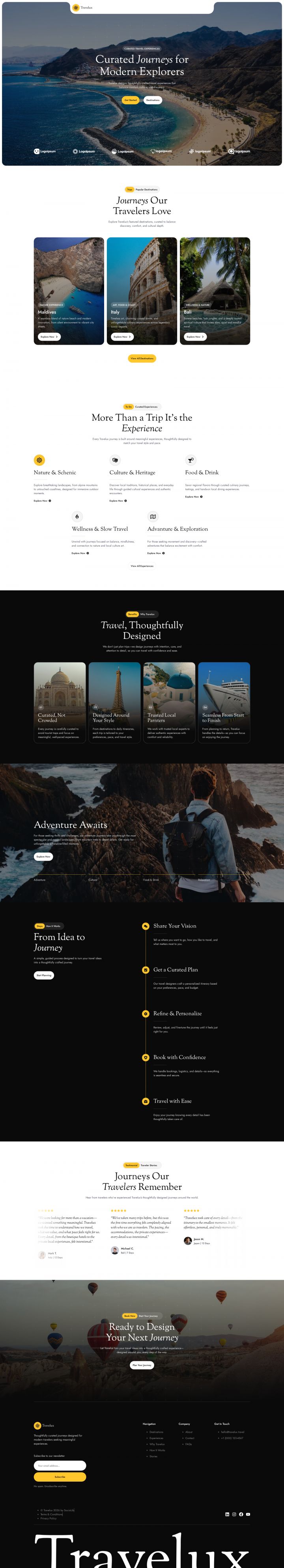 WordPress шаблон ThemeForest Travelux