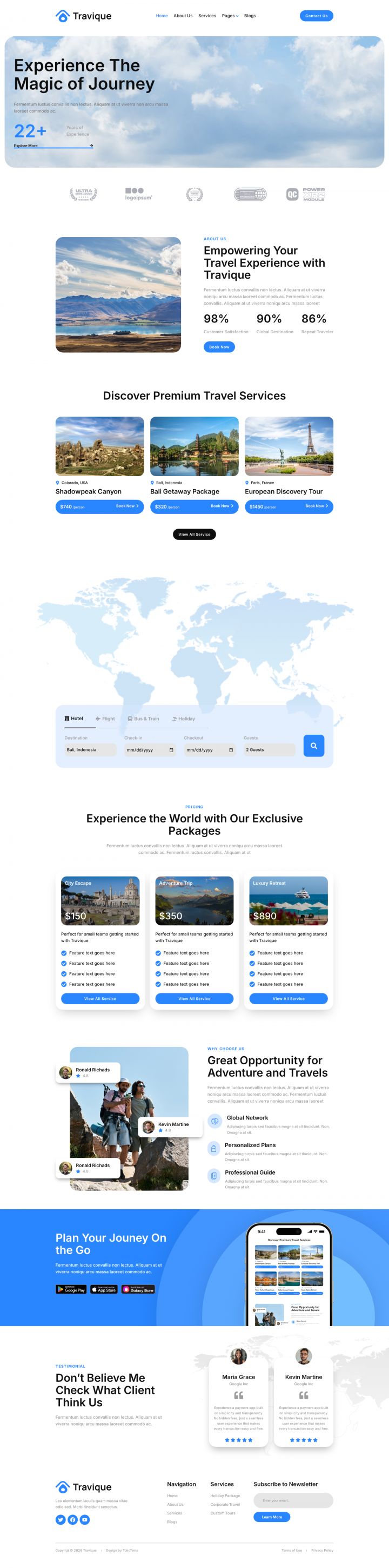 WordPress шаблон ThemeForest Travique