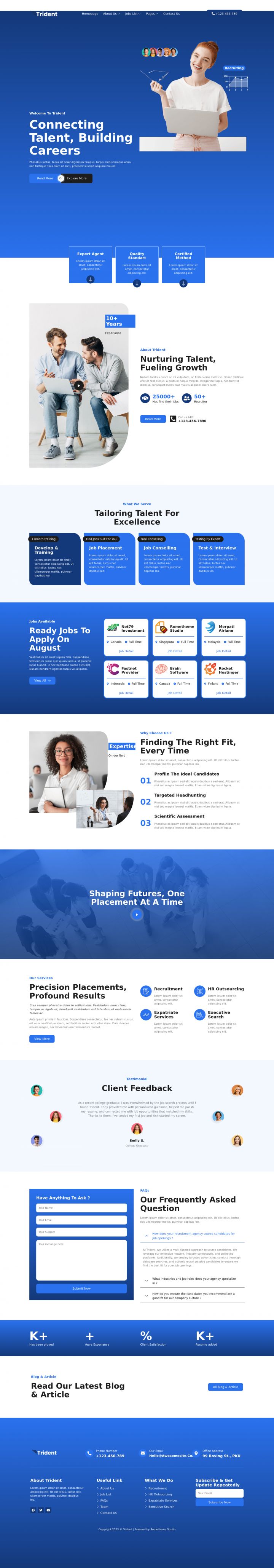 WordPress шаблон ThemeForest Trident
