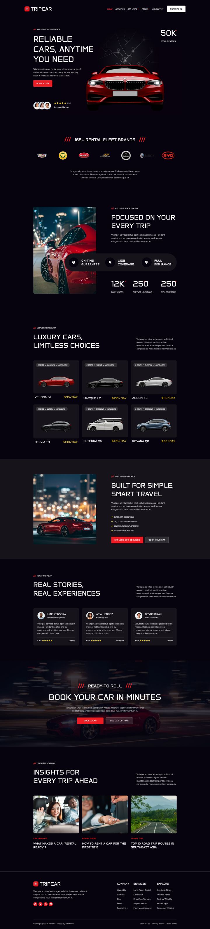 WordPress шаблон ThemeForest Tripcar