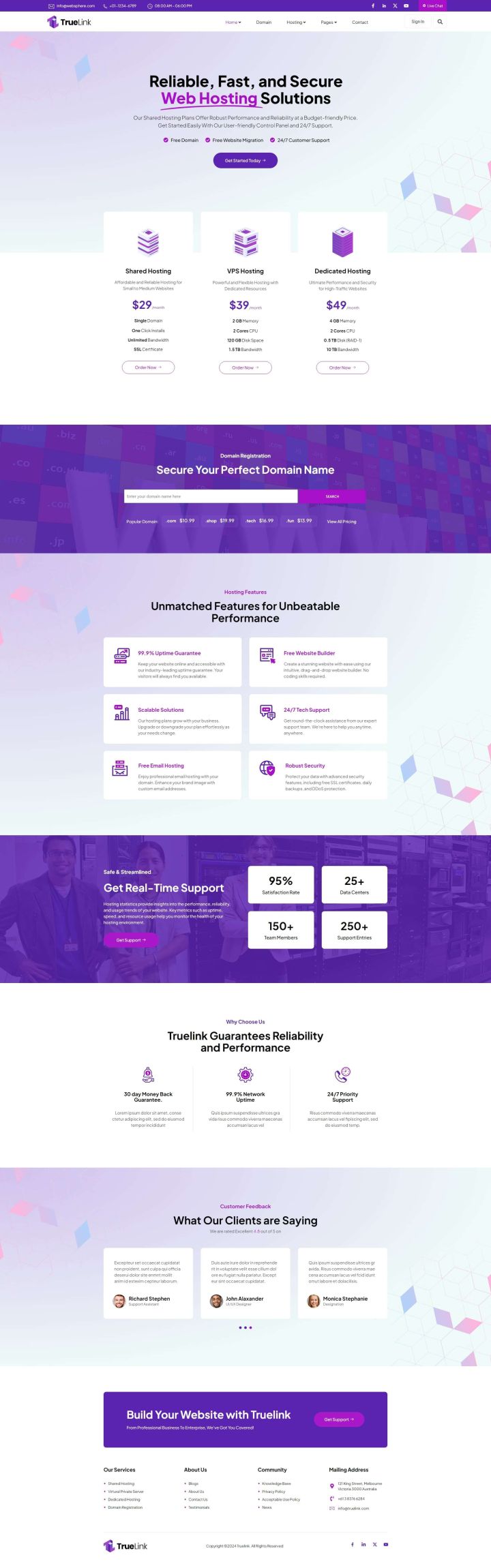 WordPress шаблон ThemeForest TrueLink