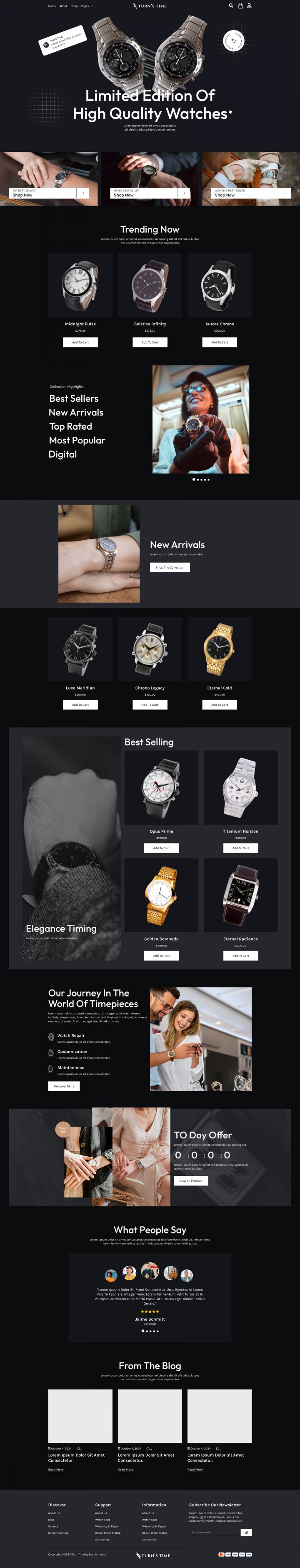 WordPress шаблон ThemeForest Turnstime
