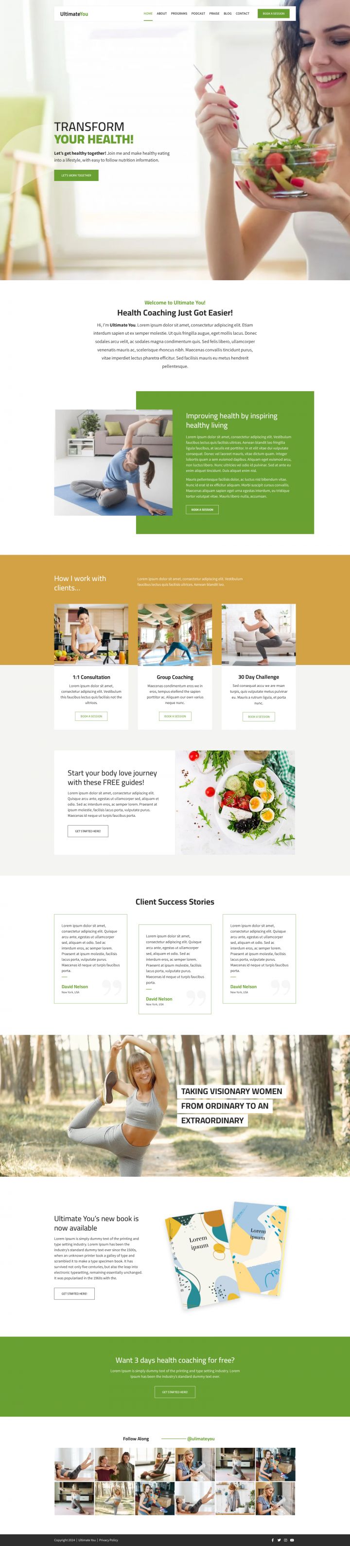 WordPress шаблон ThemeForest UltimateYou