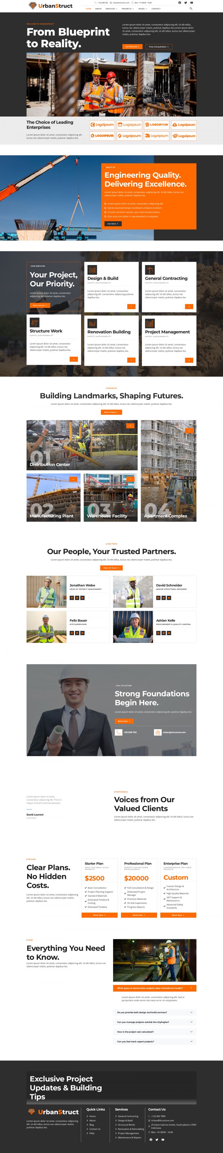 Шаблон ThemeForest Urbastruct WordPress шаблон ThemeForest Urbastruct