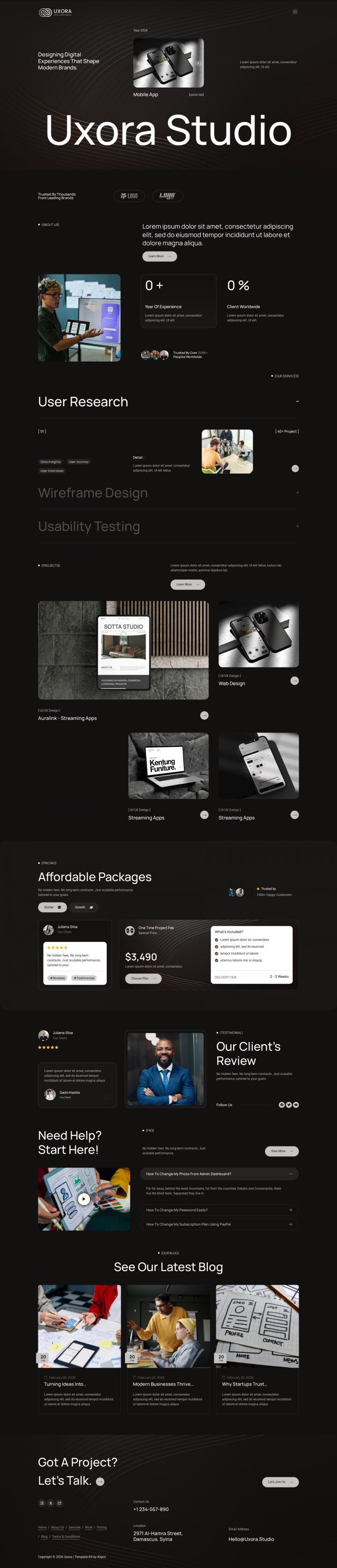 WordPress шаблон ThemeForest Uxora