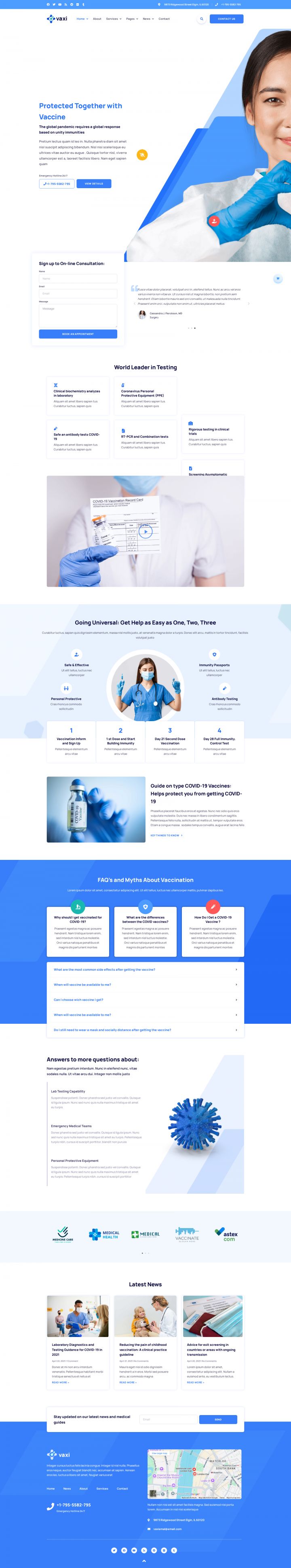 WordPress шаблон ThemeForest Vaxi