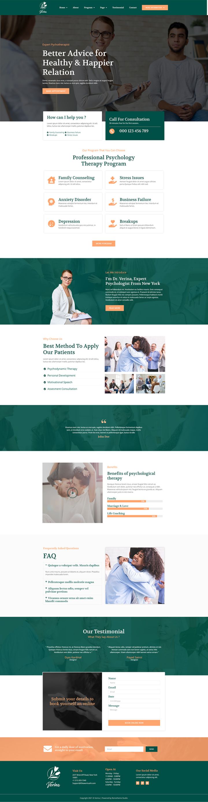WordPress шаблон ThemeForest Verina