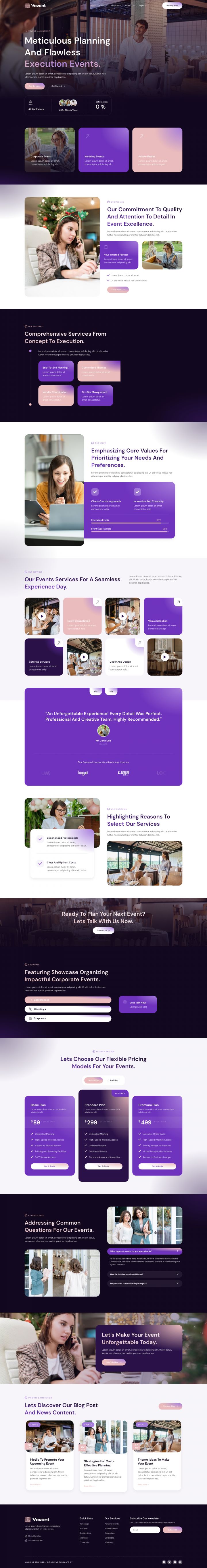 WordPress шаблон ThemeForest Vevent