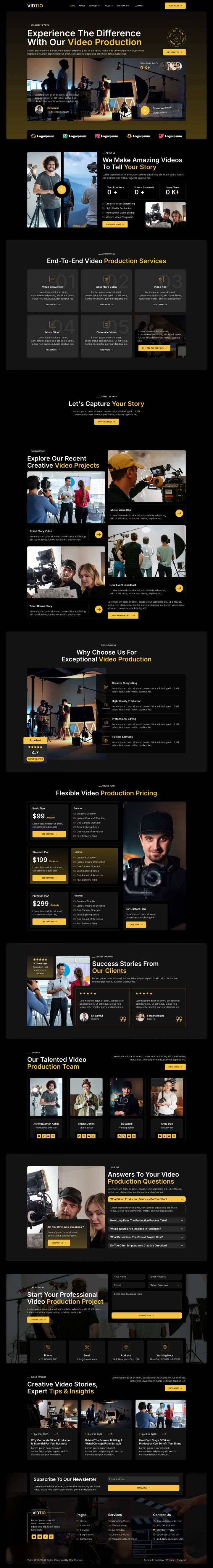 WordPress шаблон ThemeForest Vidtio