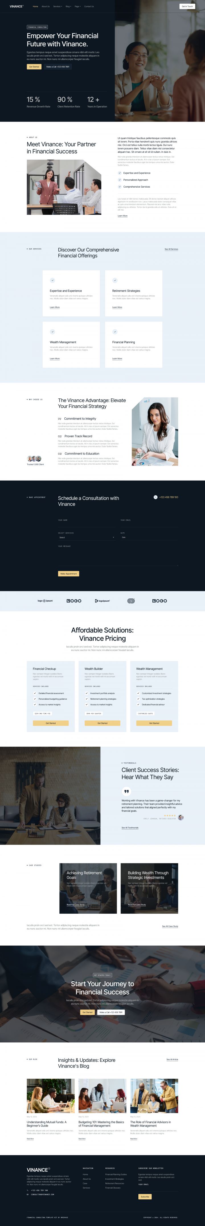 Шаблон ThemeForest Vinance WordPress шаблон ThemeForest Vinance