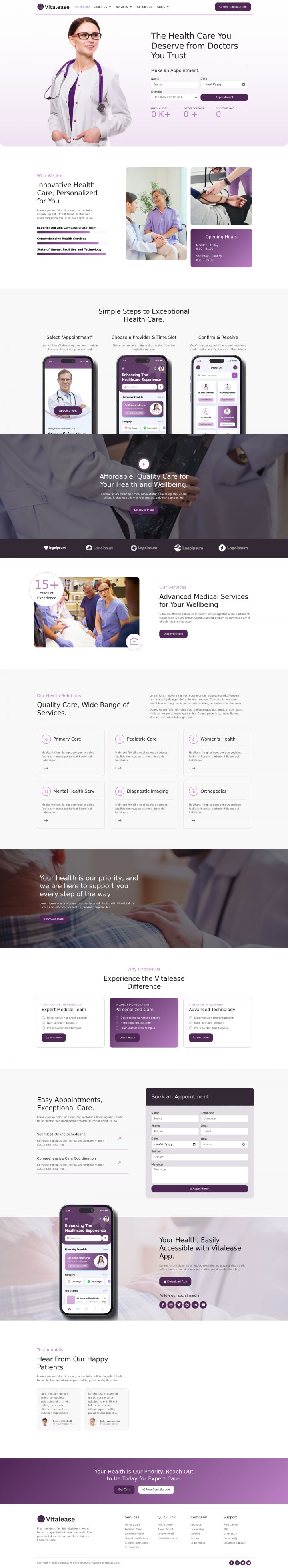 WordPress шаблон ThemeForest Vitalease
