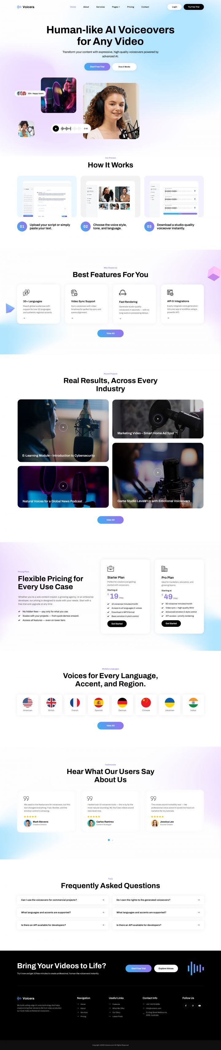 Шаблон ThemeForest Voicera WordPress шаблон ThemeForest Voicera