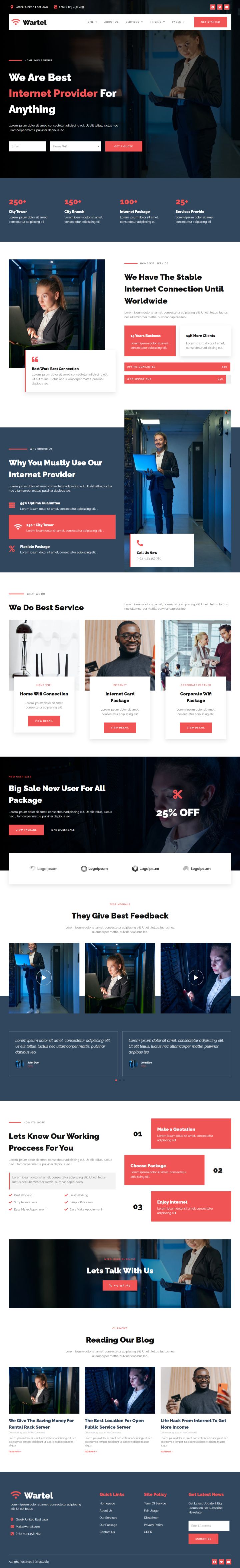 WordPress шаблон ThemeForest Wartel
