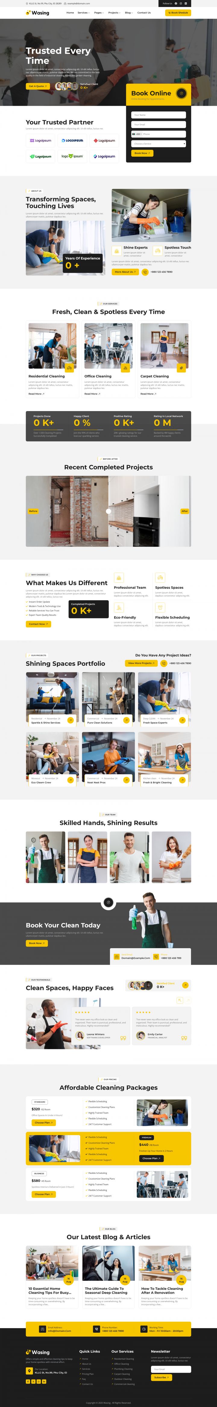 WordPress шаблон ThemeForest Wasing