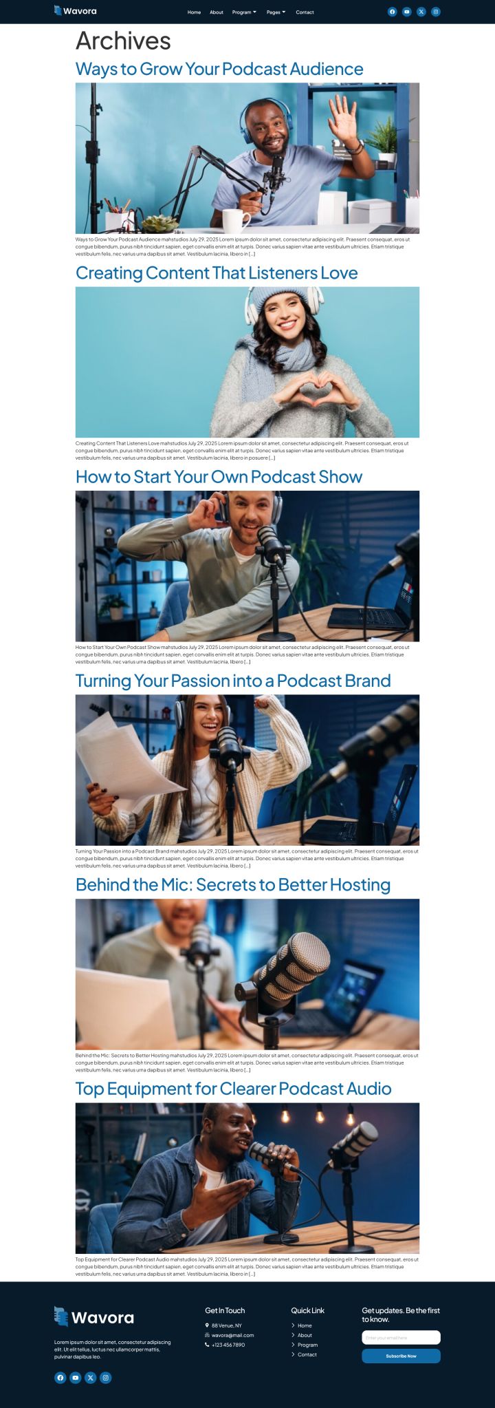 WordPress шаблон ThemeForest Wavora