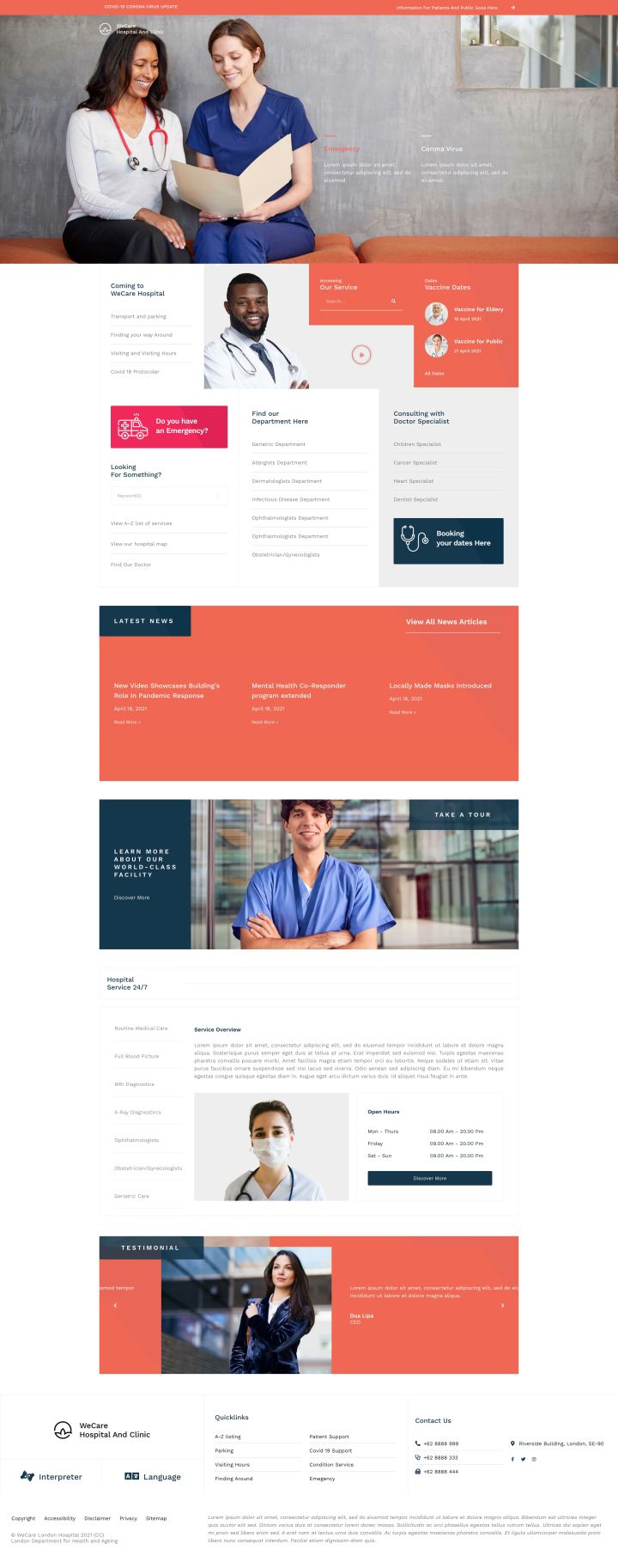 WordPress шаблон ThemeForest WeCare