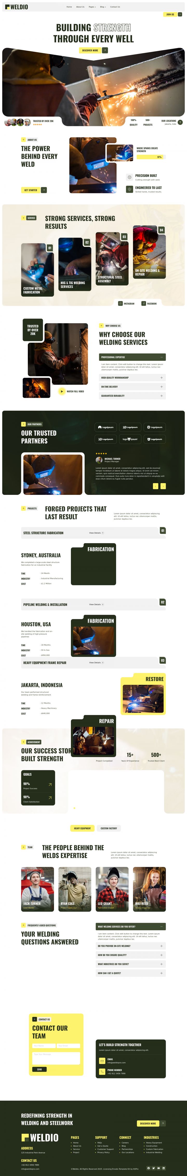 Шаблон ThemeForest Weldio WordPress шаблон ThemeForest Weldio