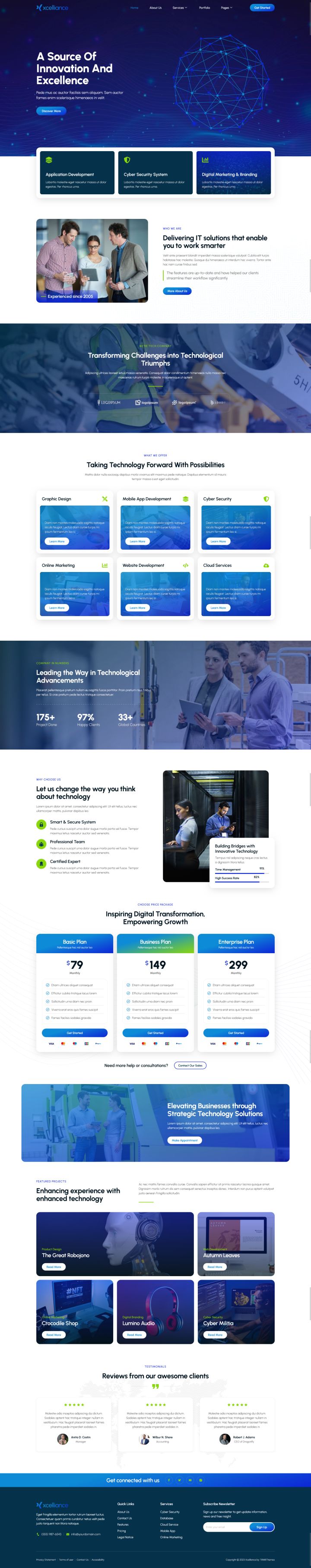 WordPress шаблон ThemeForest Xcelliance