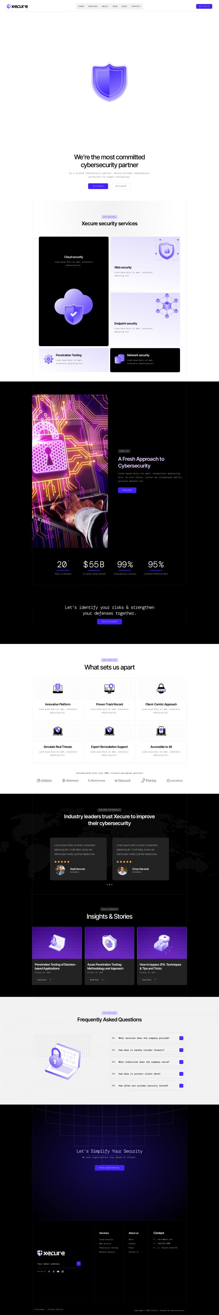WordPress шаблон ThemeForest Xecure